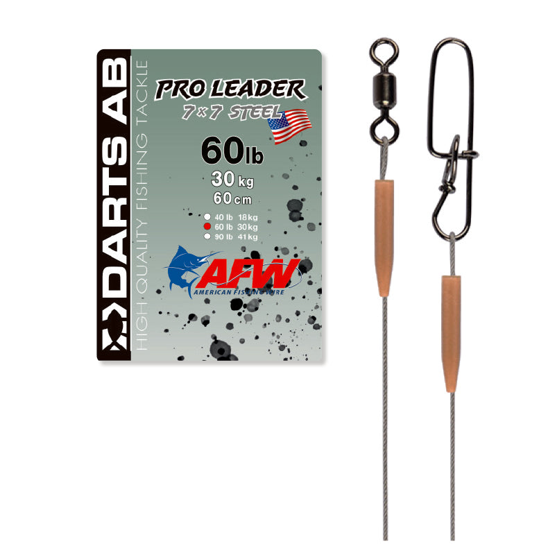Pro Leader Wire "Secure Snap" 90lb/60cm 1 pack Titanium – NorthTackle