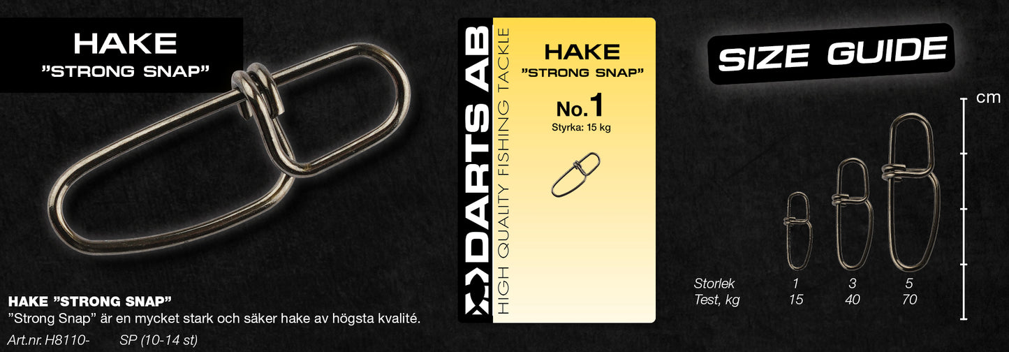 Bait lock "Strong Snap" no1 14-pack