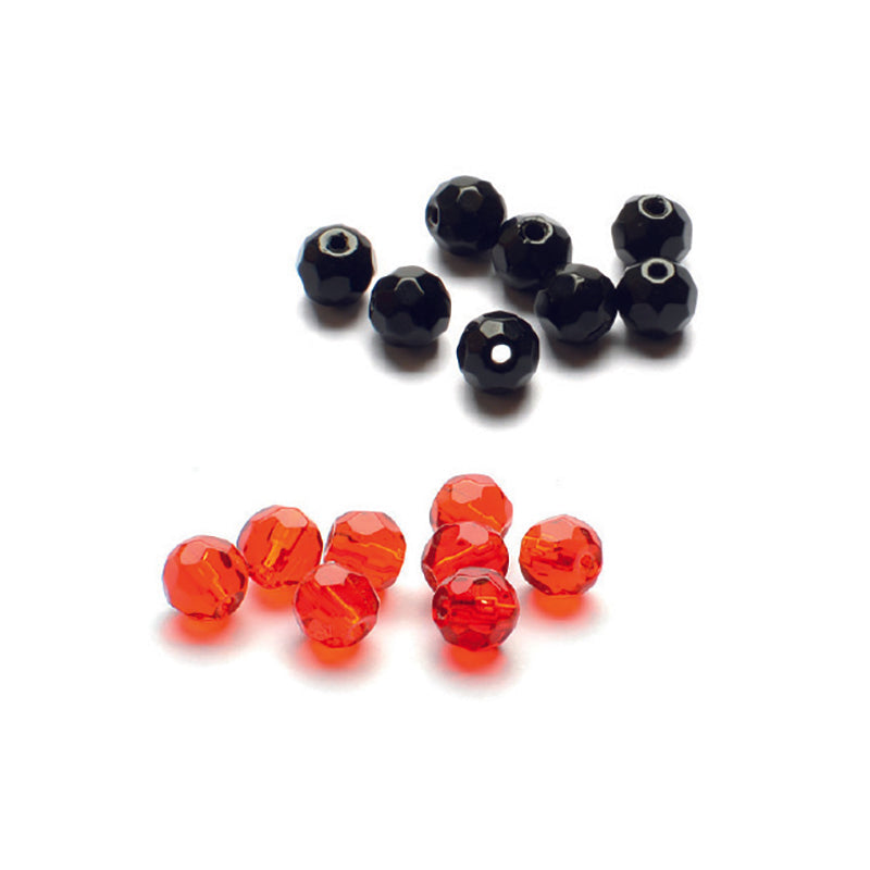Glass Bead - Facet mix 8mm 7-pack