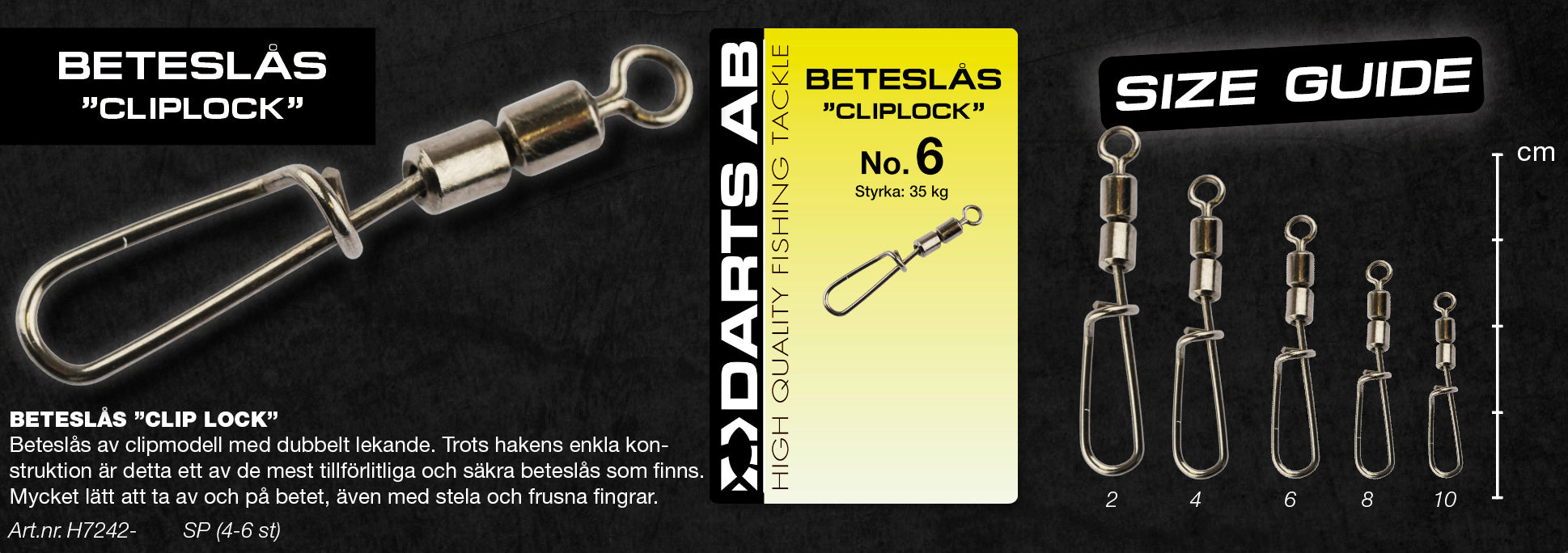 Bait lock "Clip Lock" no2 4-pack