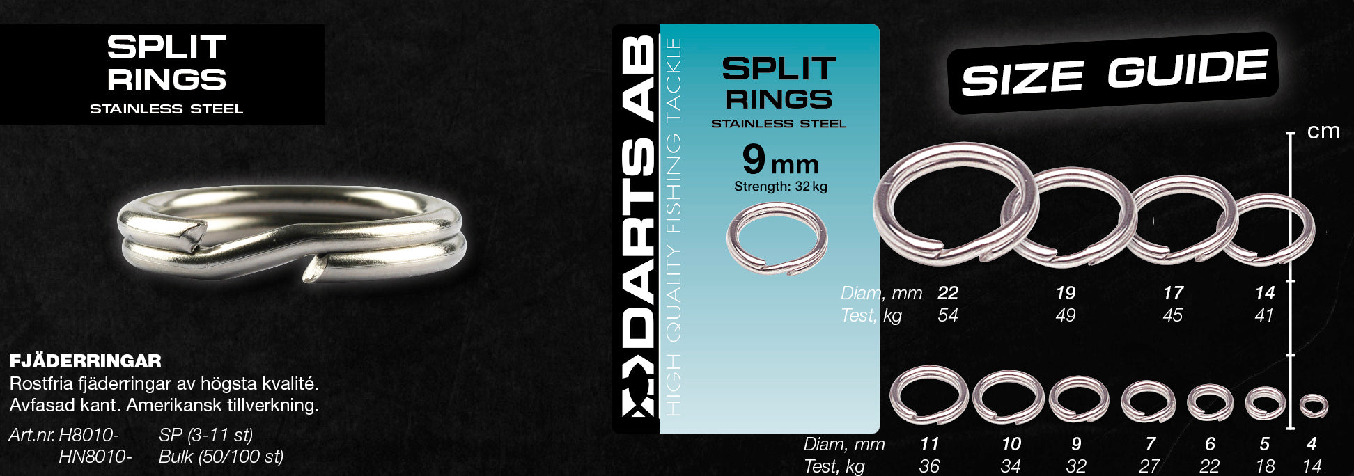 Split ring 5mm 11-pack