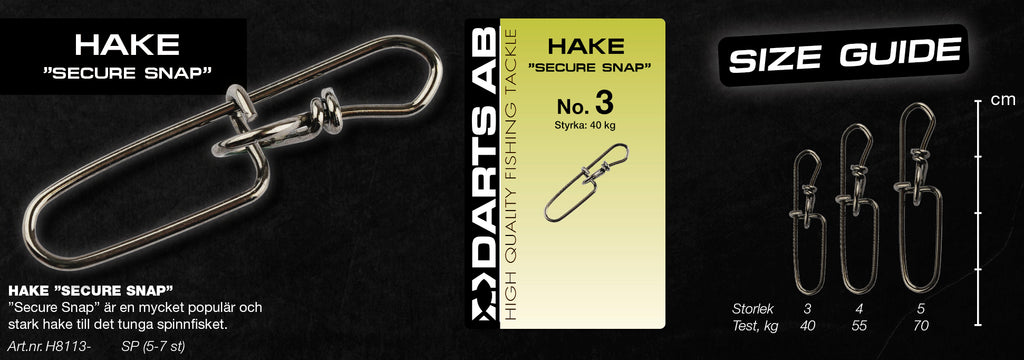 Bait lock "Secure Snap" no4 6-pack